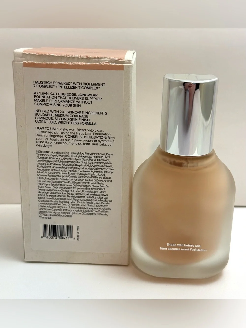 Haus labs Triclone Skin Tech Foundation 100 Light Neutral